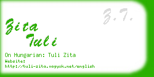 zita tuli business card